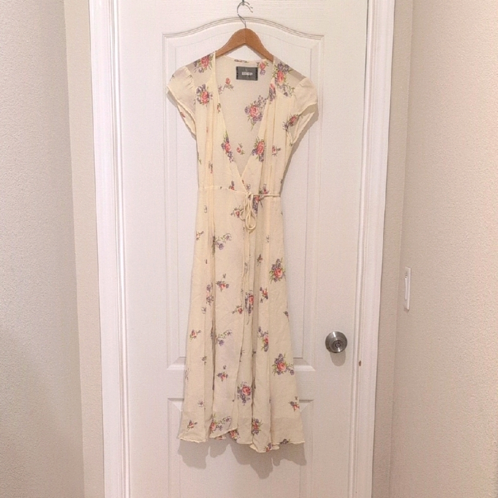 EUC Reformation Floral Wrap Dress XS